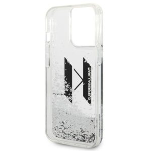 Karl Lagerfeld KLHCP14LLBKLCS Apple iPhone 14 Pro 6,1" silver kietas dėklas Liquid Glitter Big KL - Image 7