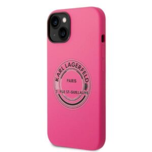 Karl Lagerfeld KLHCP14MSRSGRCF Apple iPhone 14 Plus / 15 Plus 6,7" kietas dėklas rožinės spalvos Silicone RSG - Image 2