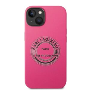Karl Lagerfeld KLHCP14MSRSGRCF Apple iPhone 14 Plus / 15 Plus 6,7" kietas dėklas rožinės spalvos Silicone RSG - Image 3