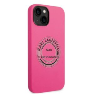 Karl Lagerfeld KLHCP14MSRSGRCF Apple iPhone 14 Plus / 15 Plus 6,7" kietas dėklas rožinės spalvos Silicone RSG - Image 4