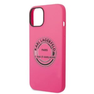 Karl Lagerfeld KLHCP14MSRSGRCF Apple iPhone 14 Plus / 15 Plus 6,7" kietas dėklas rožinės spalvos Silicone RSG - Image 6