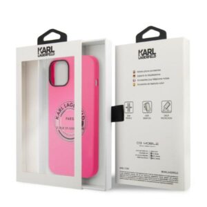 Karl Lagerfeld KLHCP14MSRSGRCF Apple iPhone 14 Plus / 15 Plus 6,7" kietas dėklas rožinės spalvos Silicone RSG - Image 8