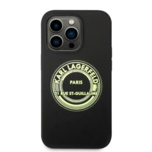 Karl Lagerfeld KLHCP14LSRSGRCK Apple iPhone 14 Pro 6,1" kietas dėklas juodos spalvos Silicone RSG - Image 3