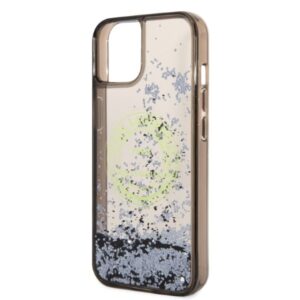 Karl Lagerfeld KLHCP14SLCRSGRK Apple iPhone 14/ 15 / 13 6,1" juodos spalvos kietas dėklas Liquid Glitter RSG - Image 6