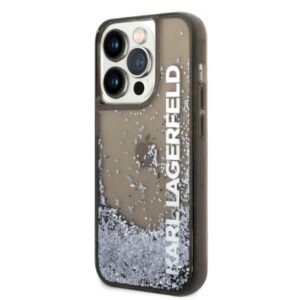 Karl Lagerfeld KLHCP14LLCKVK Apple iPhone 14 Pro 6,1" juodos spalvos kietas dėklas Liquid Glitter Elong - Image 4