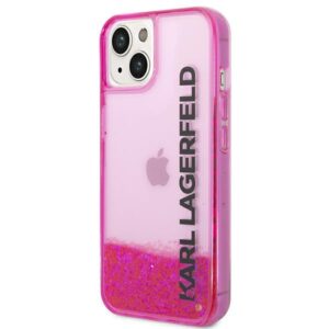 Karl Lagerfeld KLHCP14MLCKVF Apple iPhone 14Plus / 15 Plus 6,7" rožinės spalvos kietas dėklas Liquid Glitter Elong - Image 2