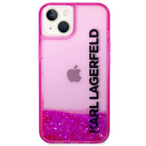 Karl Lagerfeld KLHCP14MLCKVF Apple iPhone 14Plus / 15 Plus 6,7" rožinės spalvos kietas dėklas Liquid Glitter Elong - Image 3