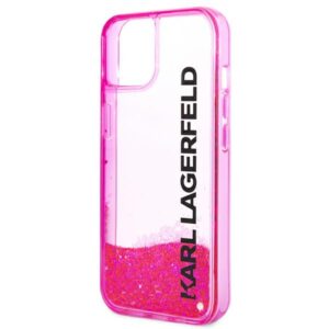 Karl Lagerfeld KLHCP14MLCKVF Apple iPhone 14Plus / 15 Plus 6,7" rožinės spalvos kietas dėklas Liquid Glitter Elong - Image 6