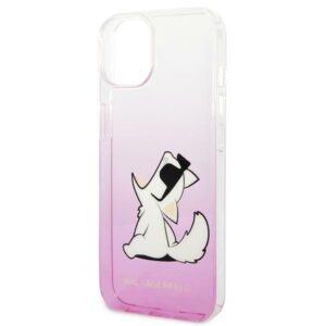 Karl Lagerfeld KLHCP14MCFNRCPI Apple iPhone 14 Plus / 15 Plus 6,7" kietas dėklas rožinės spalvos Choupette Fun - Image 6