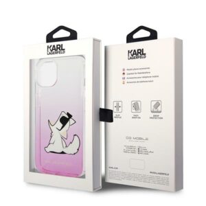 Karl Lagerfeld KLHCP14MCFNRCPI Apple iPhone 14 Plus / 15 Plus 6,7" kietas dėklas rožinės spalvos Choupette Fun - Image 8
