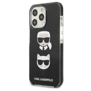 Karl Lagerfeld KLHCP13LTPE2TK Apple iPhone 13 Pro / 13 6,1" kietas dėklas juodos spalvos Karl&Choupette Head - Image 2