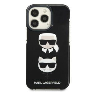 Karl Lagerfeld KLHCP13LTPE2TK Apple iPhone 13 Pro / 13 6,1" kietas dėklas juodos spalvos Karl&Choupette Head - Image 3