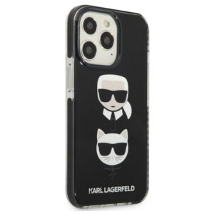 Karl Lagerfeld KLHCP13LTPE2TK Apple iPhone 13 Pro / 13 6,1" kietas dėklas juodos spalvos Karl&Choupette Head - Image 4