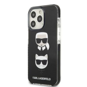 Karl Lagerfeld KLHCP13XTPE2TK Apple iPhone 13 Pro Max 6,7" kietas dėklas juodos spalvos Karl&Choupette Head - Image 2