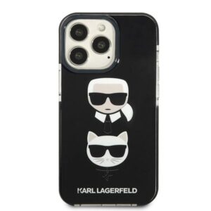 Karl Lagerfeld KLHCP13XTPE2TK Apple iPhone 13 Pro Max 6,7" kietas dėklas juodos spalvos Karl&Choupette Head - Image 3