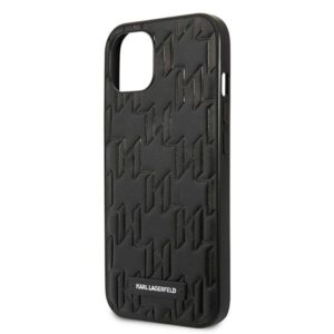 Karl Lagerfeld KLHCP13SMNMP1K Apple iPhone 13 mini 5,4" kietas dėklas juodos spalvos Monogram Plaque - Image 5
