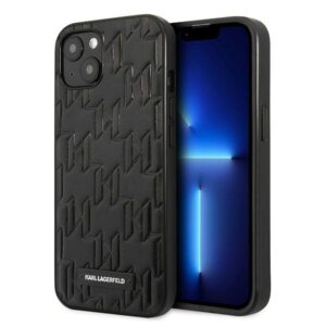 Karl Lagerfeld KLHCP13SMNMP1K Apple iPhone 13 mini 5,4" kietas dėklas juodos spalvos Monogram Plaque - Image 8