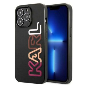 Karl Lagerfeld KLHCP13LPCOBK Apple iPhone 13 Pro / 13 6,1" juodos spalvos kietas dėklas Multirožinės spalvos Brand - Image 1