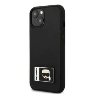 Karl Lagerfeld KLHCP13S3DKPK Apple iPhone 13 mini 5,4" juodos spalvos kietas dėklas Ikonik Patch - Image 2