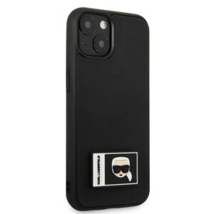 Karl Lagerfeld KLHCP13S3DKPK Apple iPhone 13 mini 5,4" juodos spalvos kietas dėklas Ikonik Patch - Image 4