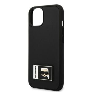 Karl Lagerfeld KLHCP13S3DKPK Apple iPhone 13 mini 5,4" juodos spalvos kietas dėklas Ikonik Patch - Image 6