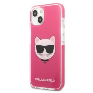 Karl Lagerfeld KLHCP13MTPECPI Apple iPhone 13/ 14 / 15 6,1" kietas dėklas fuschia Choupette Head - Image 2