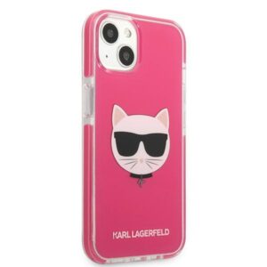 Karl Lagerfeld KLHCP13MTPECPI Apple iPhone 13/ 14 / 15 6,1" kietas dėklas fuschia Choupette Head - Image 4