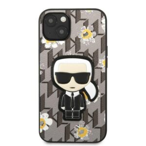 Karl Lagerfeld KLHCP13SPMNFIK1 Apple iPhone 13 mini 5,4" pilkos spalvos Flower Ikonik Karl - Image 3