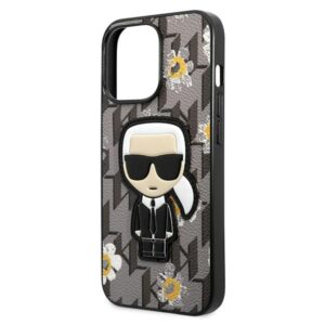Karl Lagerfeld KLHCP13LPMNFIK1 Apple iPhone 13 Pro / 13 6,1" pilkos spalvos Flower Ikonik Karl - Image 6