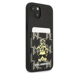 Karl Lagerfeld KLHCP13MCANCNK Apple iPhone 13/ 14 / 15 6,1" kietas dėklas juodos spalvos Karlimals Cardslot - Image 4