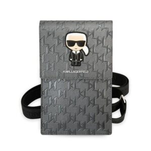 Karl Lagerfeld Handbag KLWBSAMIPG sidabro spalvos Ikonik Karl Monogram Patch - Image 2