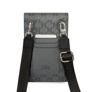 Karl Lagerfeld Handbag KLWBSAMIPG sidabro spalvos Ikonik Karl Monogram Patch - Image 5