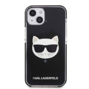 Karl Lagerfeld KLHCP13STPECK Apple iPhone 13 mini 5,4" kietas dėklas juodos spalvos Choupette Head - Image 3
