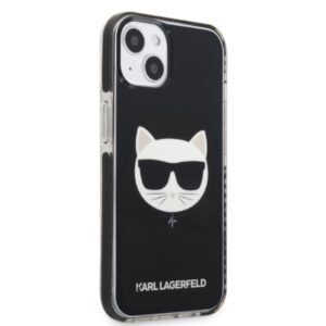 Karl Lagerfeld KLHCP13STPECK Apple iPhone 13 mini 5,4" kietas dėklas juodos spalvos Choupette Head - Image 4