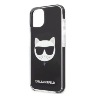 Karl Lagerfeld KLHCP13STPECK Apple iPhone 13 mini 5,4" kietas dėklas juodos spalvos Choupette Head - Image 6