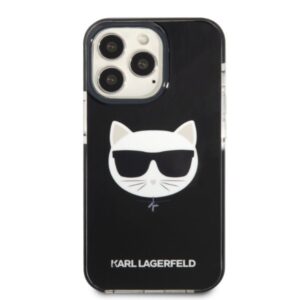 Karl Lagerfeld KLHCP13XTPECK Apple iPhone 13 Pro Max 6,7" kietas dėklas juodos spalvos Choupette Head - Image 3