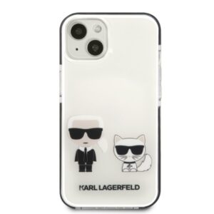 Karl Lagerfeld KLHCP13STPEKCW Apple iPhone 13 mini 5,4" kietas dėklas baltos spalvos Karl&Choupette - Image 3