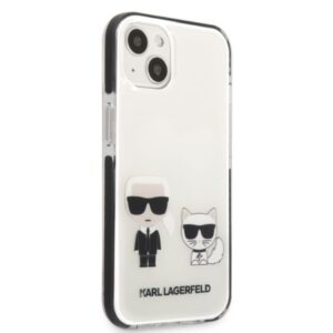 Karl Lagerfeld KLHCP13STPEKCW Apple iPhone 13 mini 5,4" kietas dėklas baltos spalvos Karl&Choupette - Image 4