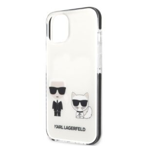 Karl Lagerfeld KLHCP13STPEKCW Apple iPhone 13 mini 5,4" kietas dėklas baltos spalvos Karl&Choupette - Image 6