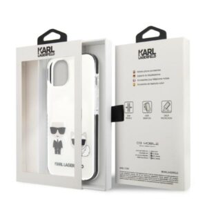 Karl Lagerfeld KLHCP13STPEKCW Apple iPhone 13 mini 5,4" kietas dėklas baltos spalvos Karl&Choupette - Image 8