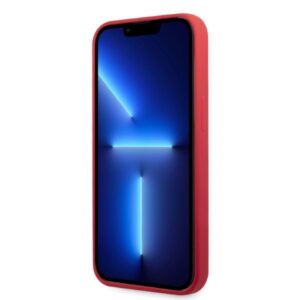 Karl Lagerfeld KLHCP13LSLMP1R Apple iPhone 13 Pro / 13 6,1" kietas dėklas red Silicone Plaque - Image 5