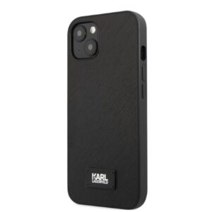 Karl Lagerfeld KLHCP13SSFMP2K Apple iPhone 13 mini 5,4" kietas dėklas juodos spalvos Saffiano Plaque - Image 2