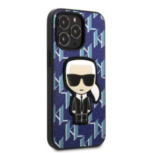 Karl Lagerfeld KLHCP13LPMNIKBL Apple iPhone 13 Pro / 13 6,1" kietas dėklas blue Monogram Ikonik Patch - Image 4