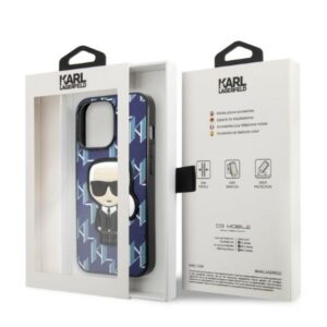 Karl Lagerfeld KLHCP13LPMNIKBL Apple iPhone 13 Pro / 13 6,1" kietas dėklas blue Monogram Ikonik Patch - Image 8
