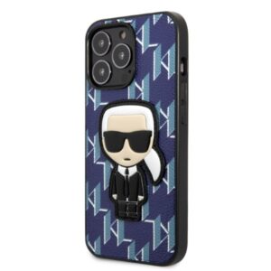 Karl Lagerfeld KLHCP13XPMNIKBL Apple iPhone 13 Pro Max 6,7" kietas dėklas blue Monogram Ikonik Patch - Image 2