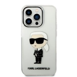 Karl Lagerfeld KLHCP14LHNIKTCT Apple iPhone 14 Pro 6,1" skaidrus kietas dėklas Ikonik Karl Lagerfeld - Image 3