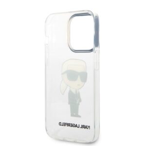 Karl Lagerfeld KLHCP14LHNIKTCT Apple iPhone 14 Pro 6,1" skaidrus kietas dėklas Ikonik Karl Lagerfeld - Image 7