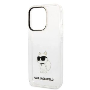 Karl Lagerfeld KLHCP14XHNCHTCT Apple iPhone 14 Pro Max 6,7" skaidrus kietas dėklas Ikonik Choupette - Image 6