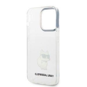 Karl Lagerfeld KLHCP14XHNCHTCT Apple iPhone 14 Pro Max 6,7" skaidrus kietas dėklas Ikonik Choupette - Image 7