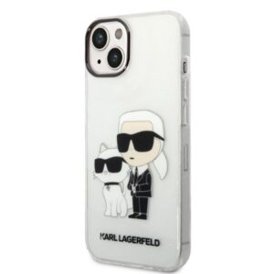 Karl Lagerfeld KLHCP14MHNKCTGT Apple iPhone 14Plus / 15 Plus 6,7" skaidrus kietas dėklas Gliter Karl&Choupet - Image 2